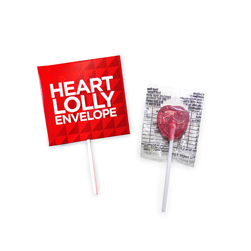 bite - heart lolly envelope